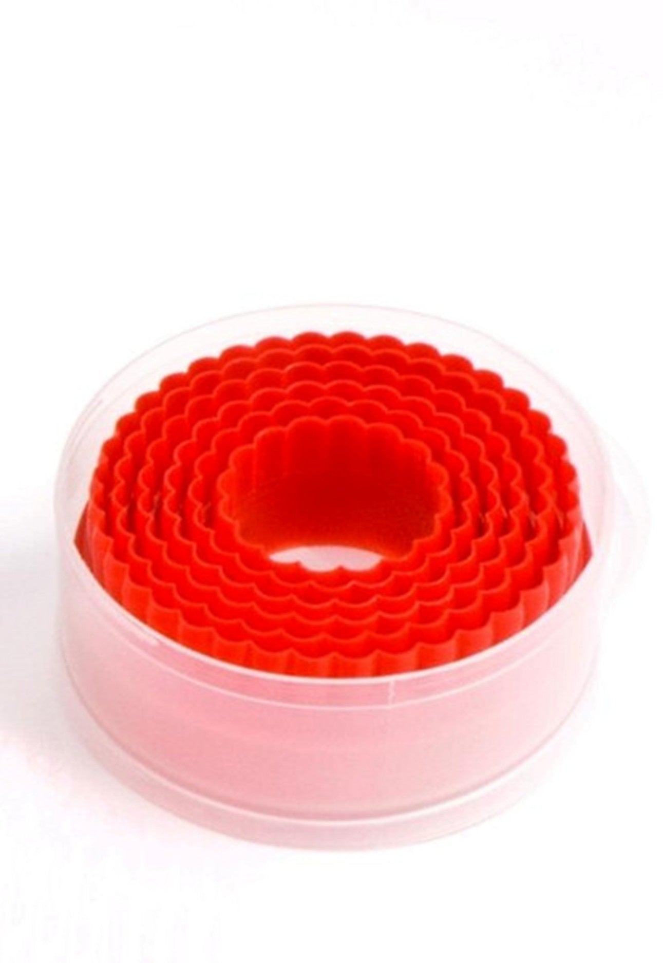 Cutter - Plain & Crinkle S/6 Red