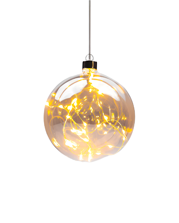 Hanging Glass Sphere Champagne