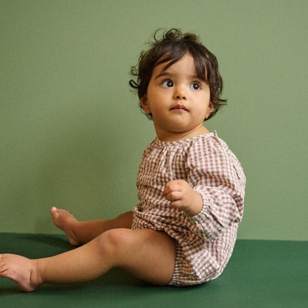 Meadow Bodysuit Gingham Twilight