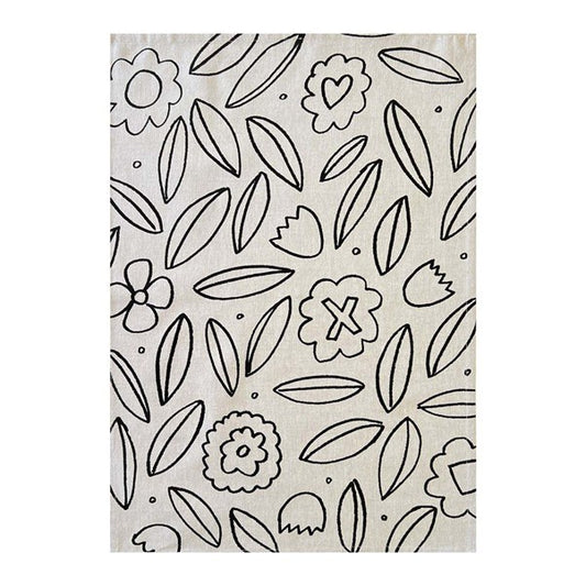 Flower Kisses Tea Towel