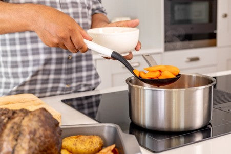 Classic Slotted Spoon Porcelain White