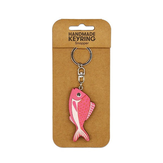 Wooden Keyring Snapper