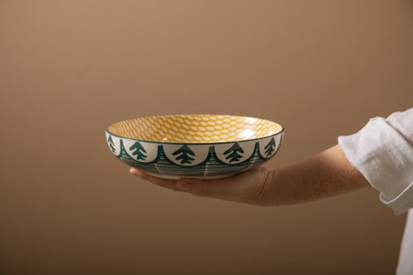 Coupe Bowl 21cm Green Leaf