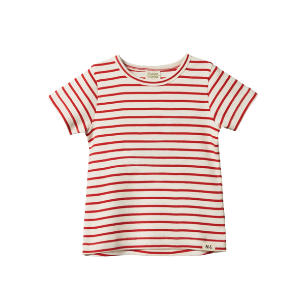 River Tee Red Sailor Stripe
