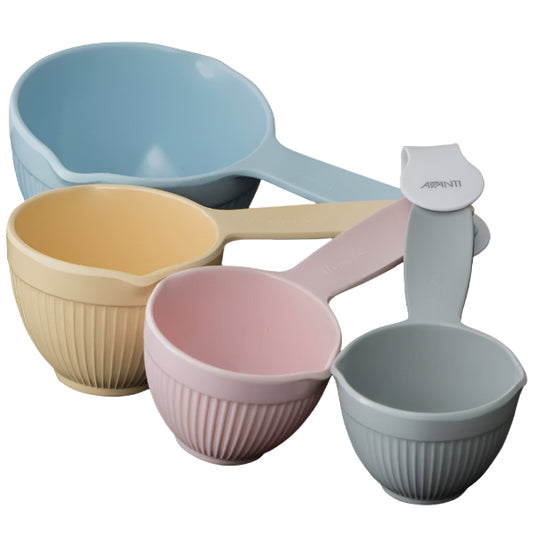 Ribbed Measuring Cups Pastel