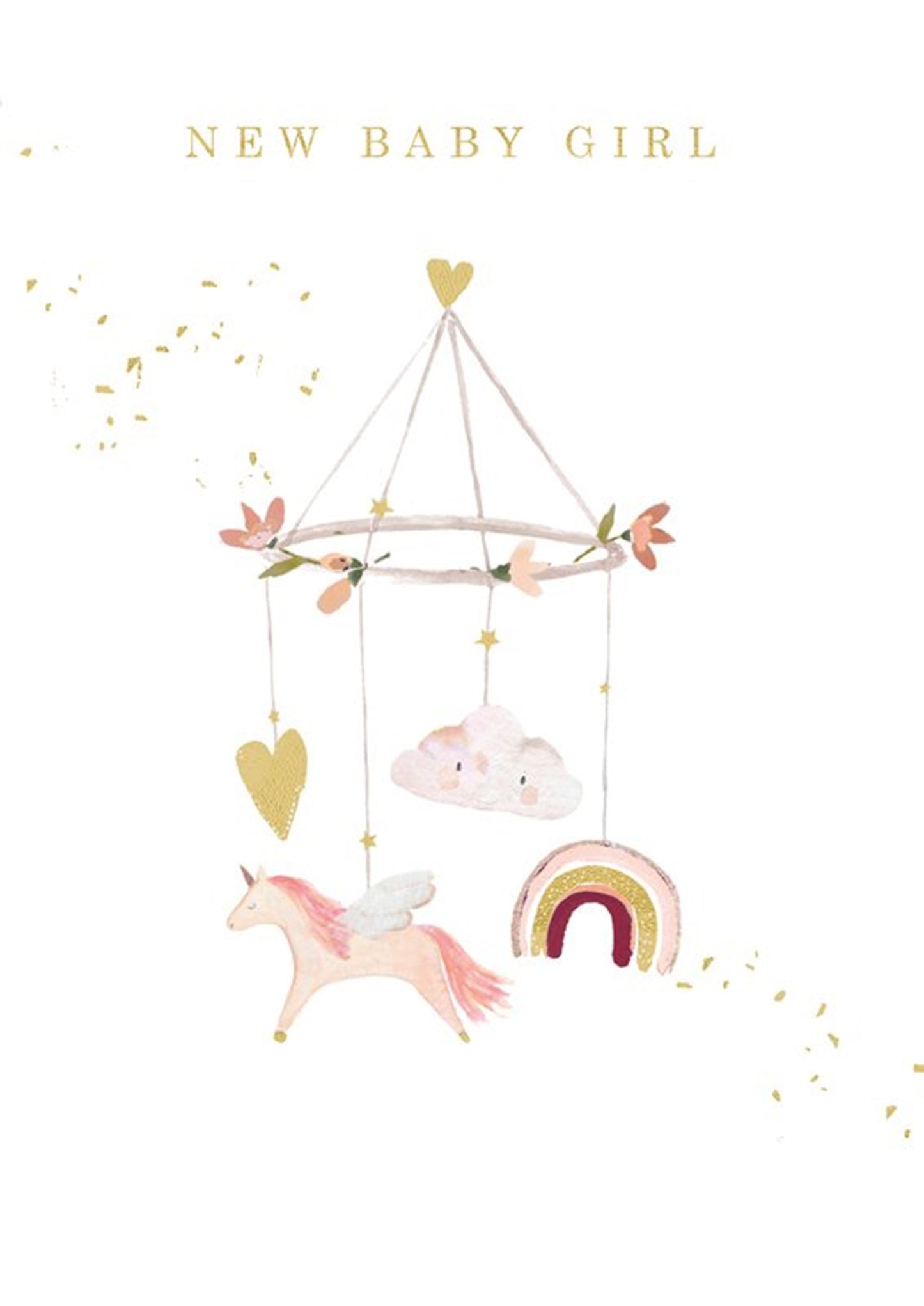 Card Baby Girl Mobile