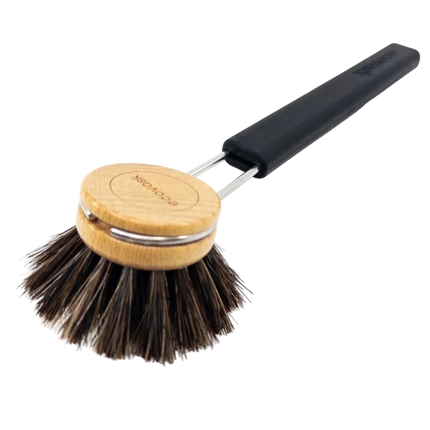Dish Brush Horse Hair Black