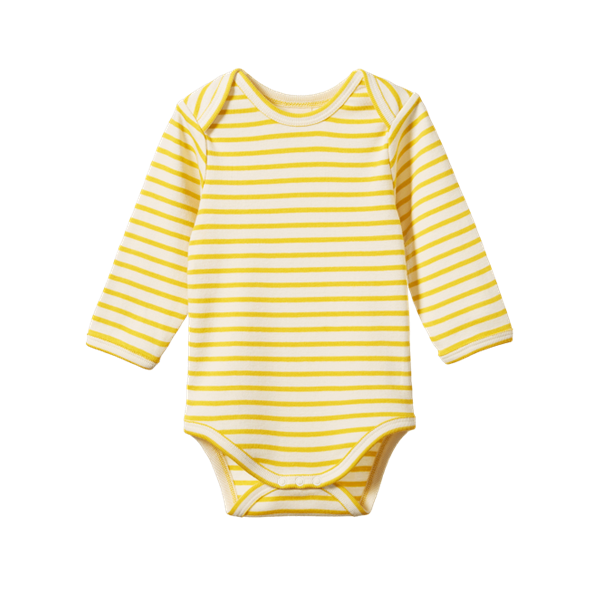 Cotton Long Sleeve Bodysuit Sunburst Sailor