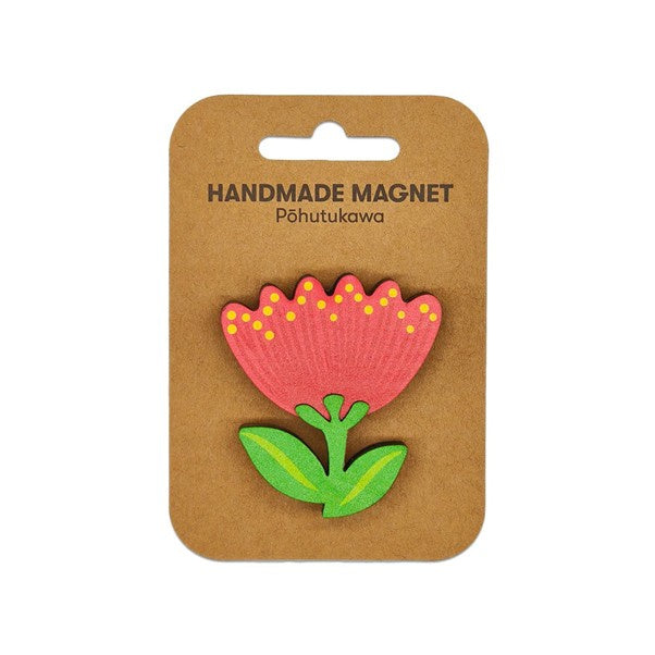 Wooden Magnet Pohutukawa