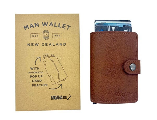 Pop Up Wallet Tan