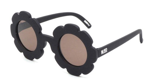 Kids Sunnies Flower Black