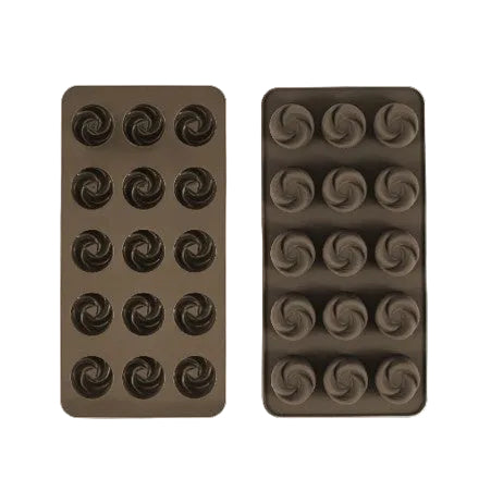 Silicone Choc Mould Set2 Swirl