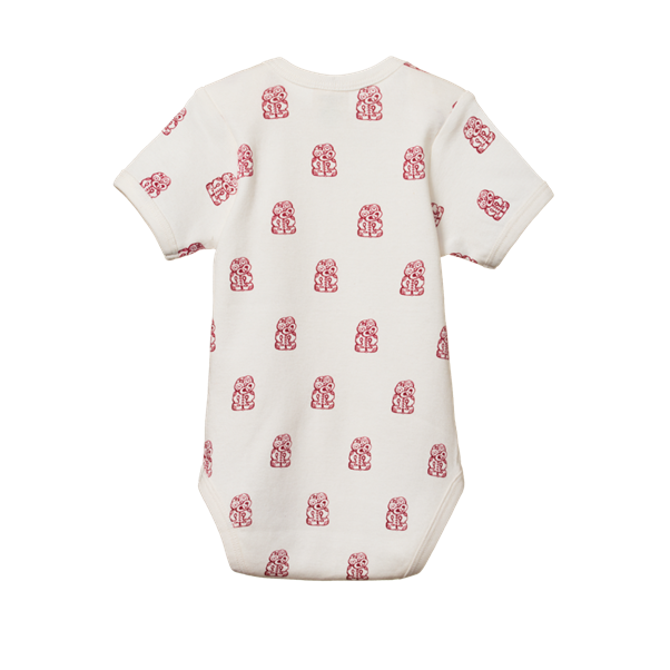 Cotton Short Sleeve Bodysuit Tiki