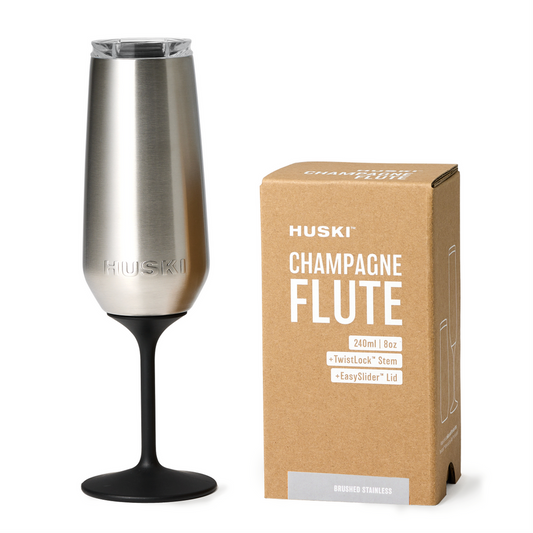 Huski Champagne Flute Brushed Stainless