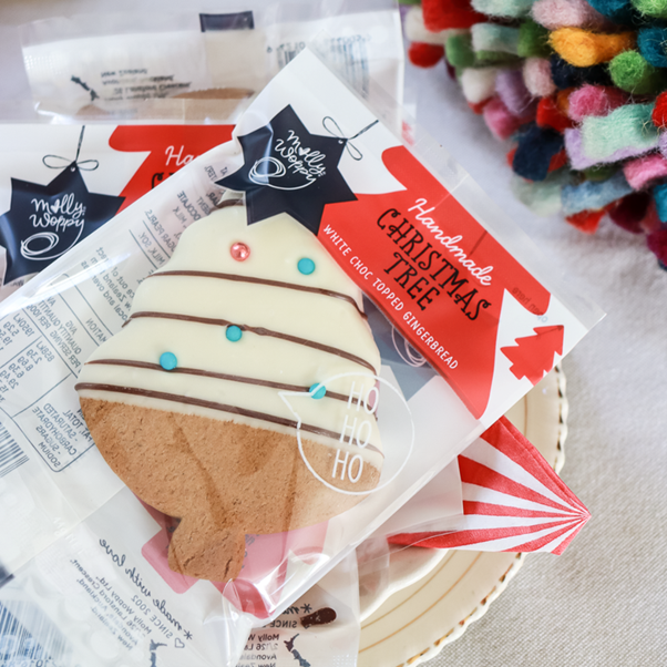Festive Gingerbread Tree White Choc