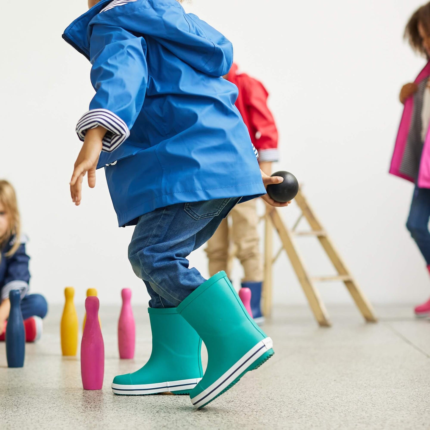 Sea Green Rubber Gumboots