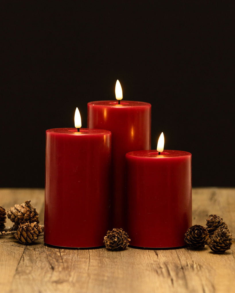 Red LED Candle 10cm x 10cm