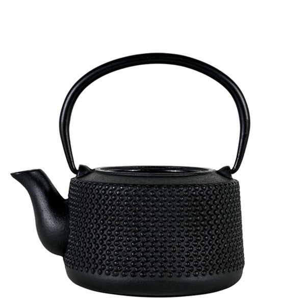 Teapot Cast Iron Emperor Hobnail Black