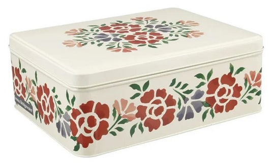 Antique Rose Deep Rect Tin