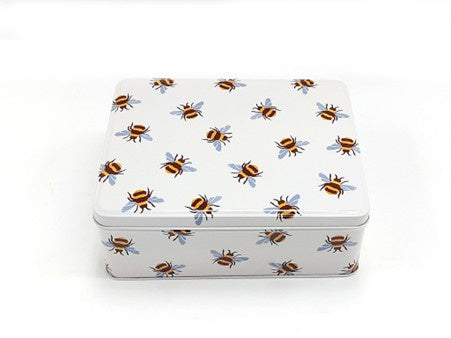 Deep Rect Bumble Bees Tin