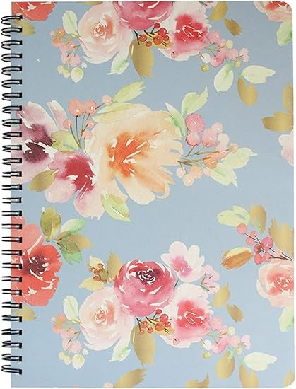 Notebook Floral Blue