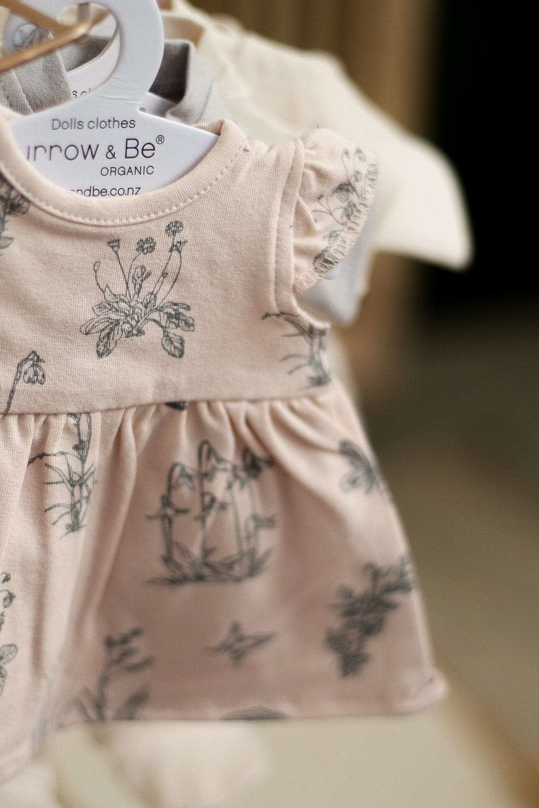 Dolls Dress - Blush Meadow for 38cm Doll