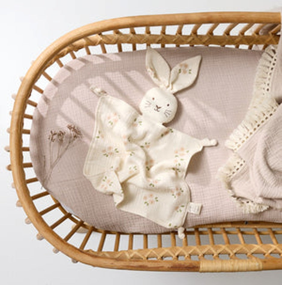 Bunny Lovey Milk with Daisy Print