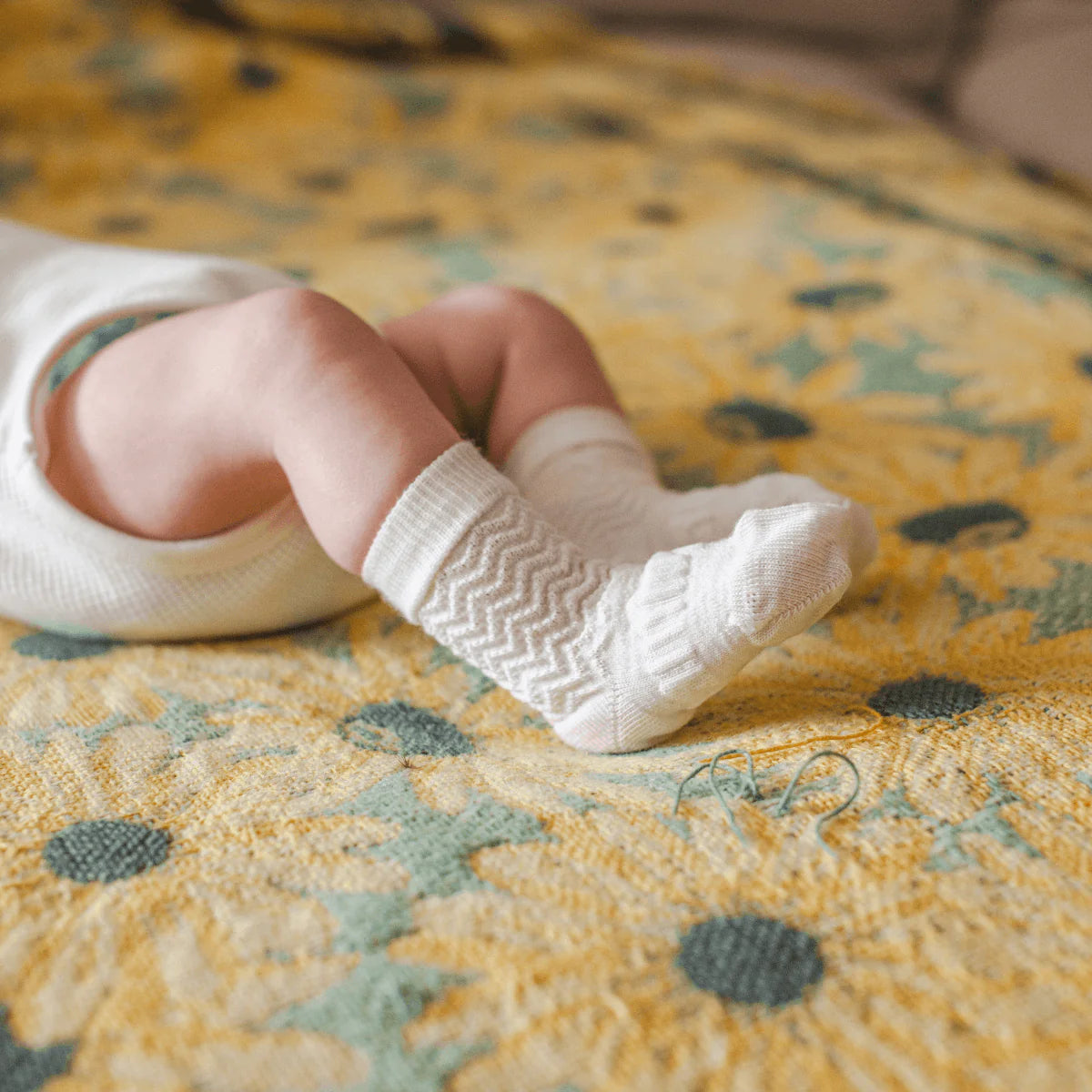 Merino Crew Socks - Pearl