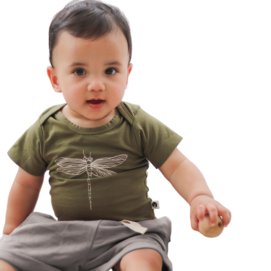 Short Sleeve Bodysuit Dragonfly