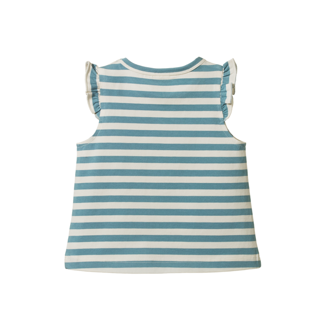 Fleur Tee Mineral Sea Stripe