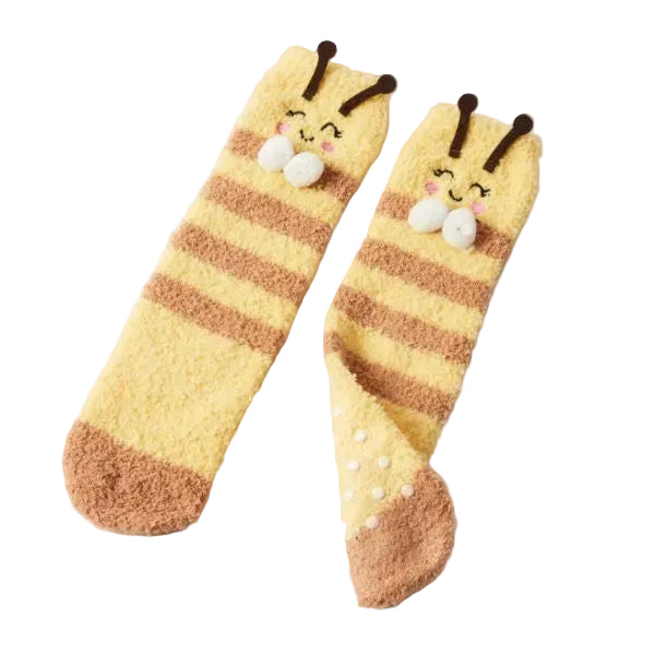 Grippy Animal Socks Bee