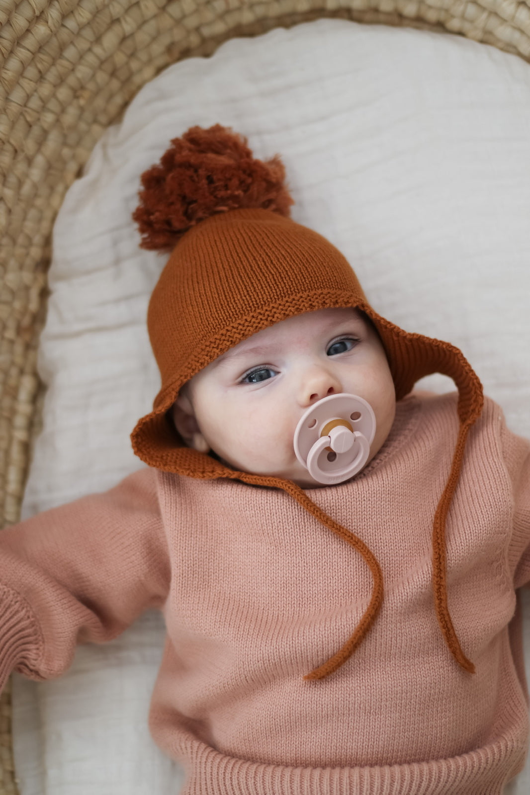 Knit Hat - Rust