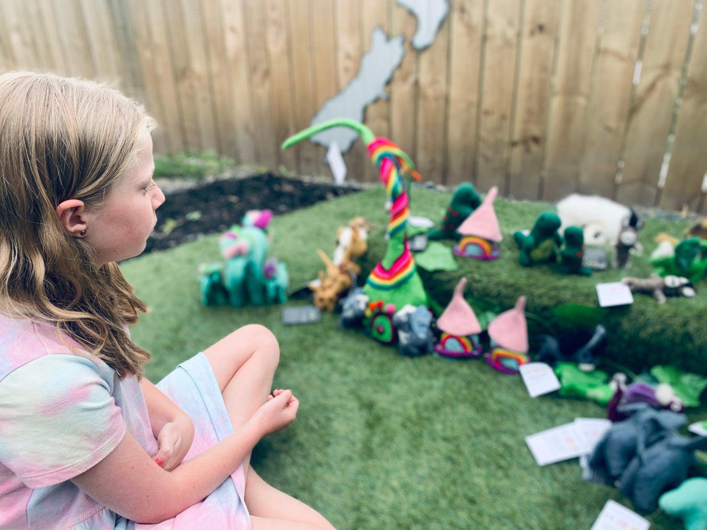 Felt Dragon - Green