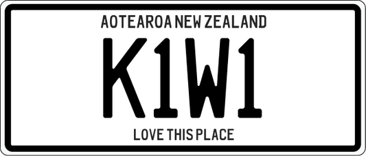 Number Plate Magnet - Kiwi