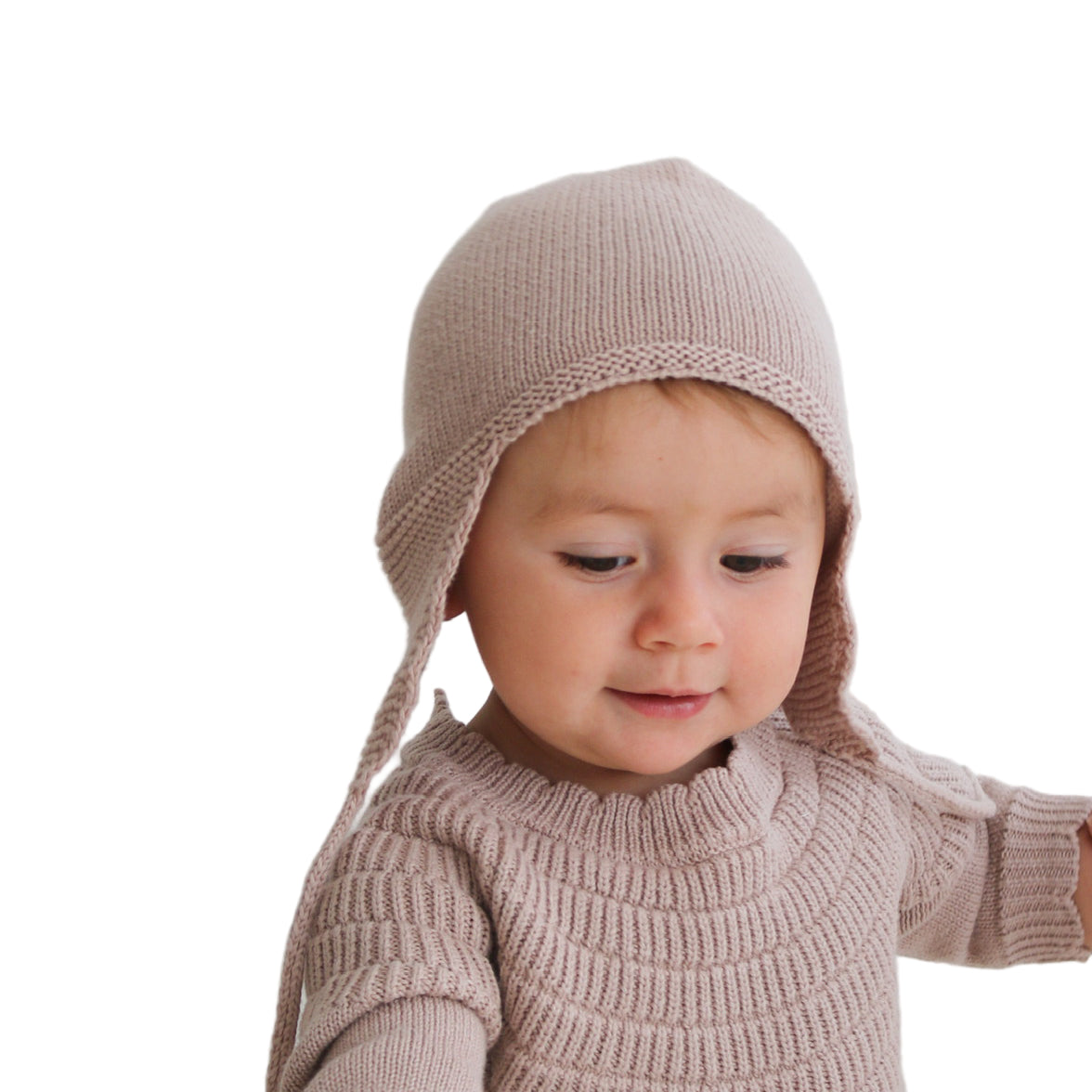 Knit Hat Lilac Ash