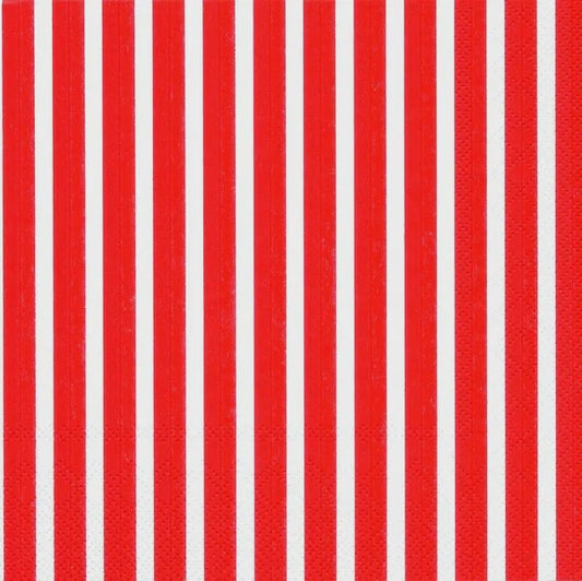 Luncheon Stripes Again Red