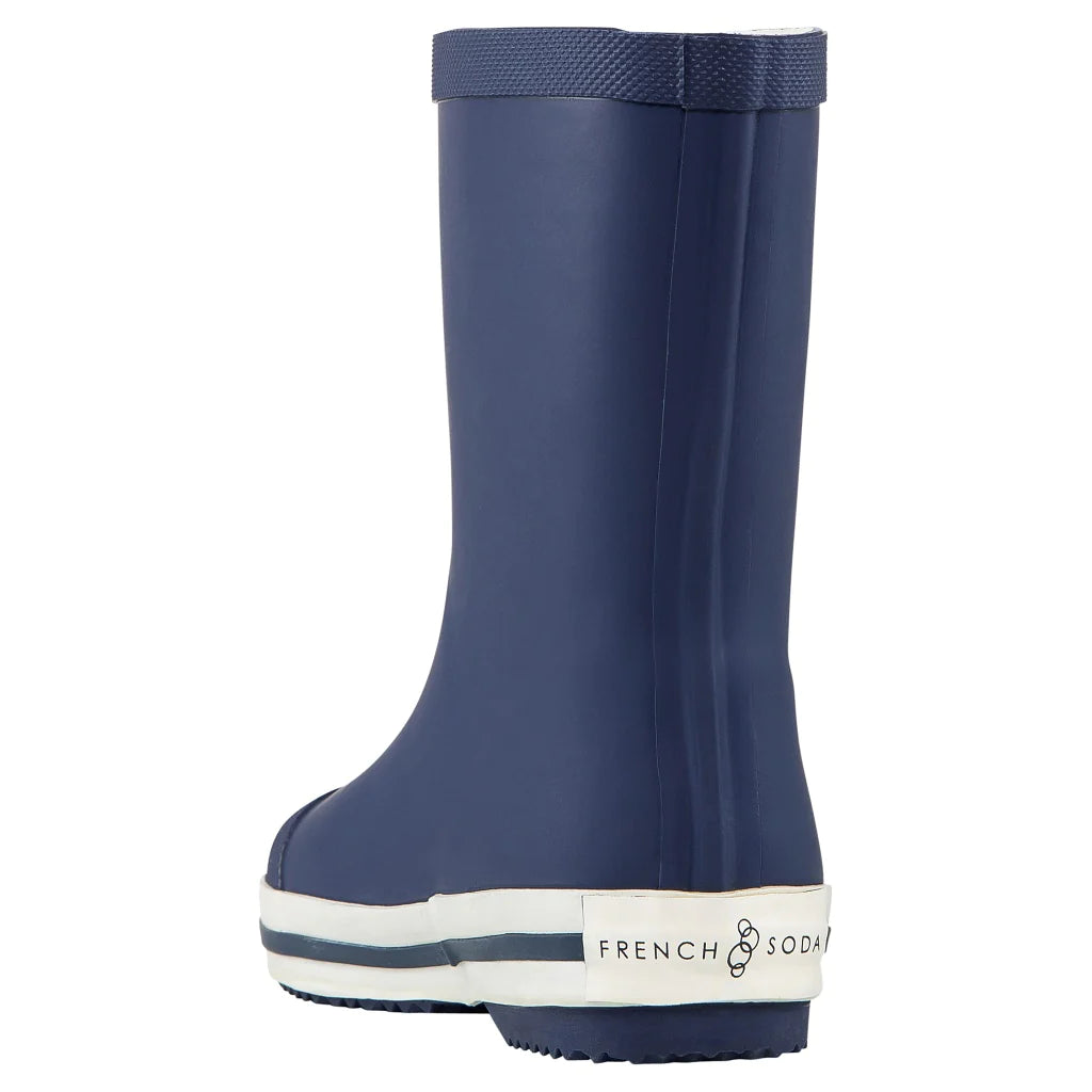 Navy Kids Rubber Gumboots