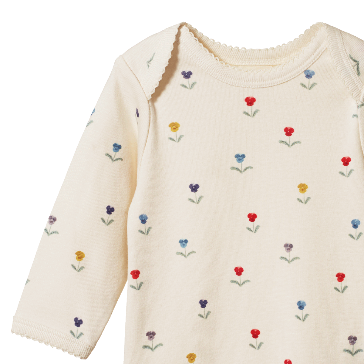Cotton Long Sleeve Bodysuit Delphine