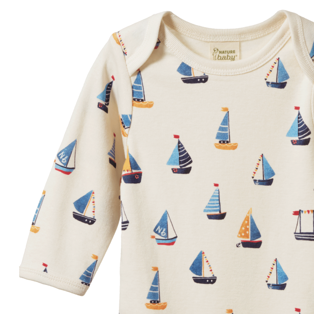 Cotton Long Sleeve Bodysuit Regatta