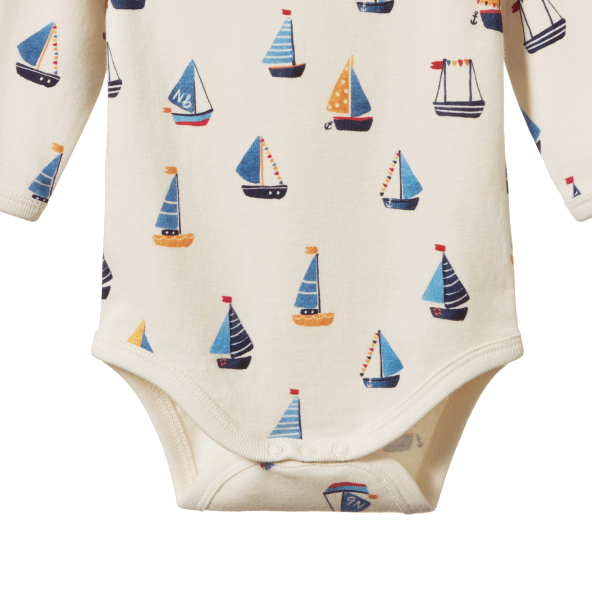 Cotton Long Sleeve Bodysuit Regatta