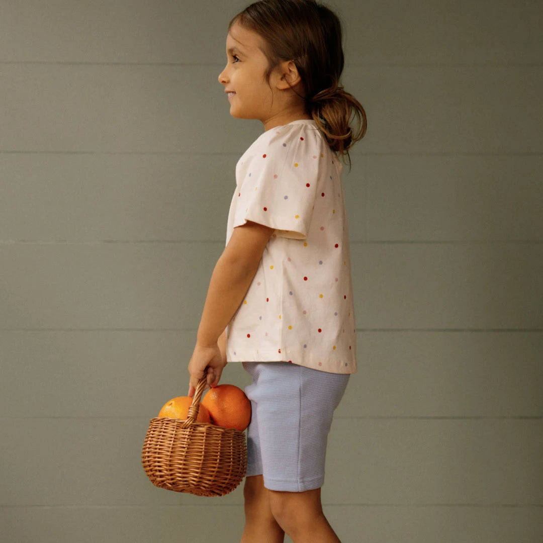Faye Tee Polka Dot Dusky Print