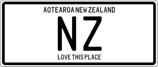 Number Plate Magnet - Nz