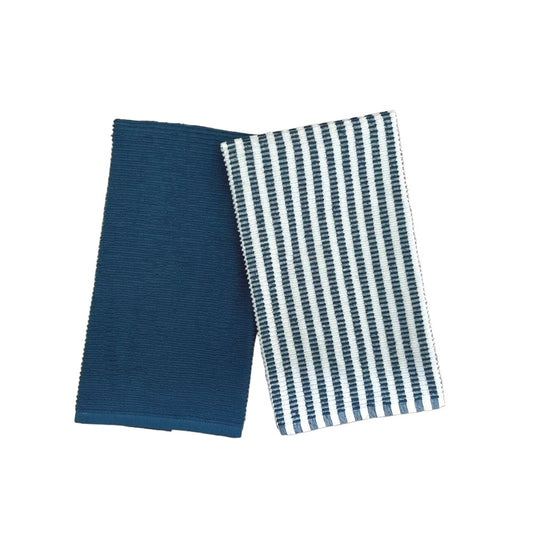 Ribbed Tea Towel Midnight