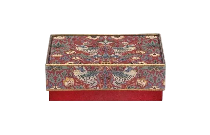 Strawberry Thief Small Square Corner Tin