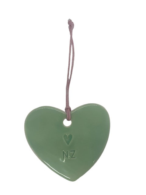 Single Large Heart - NZ Light Green