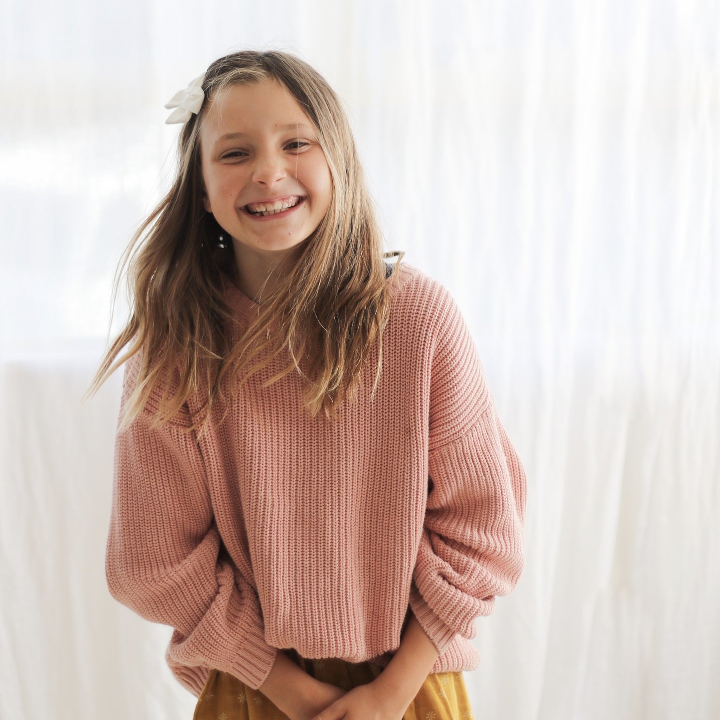 Slouch Sweater - Tan Pink