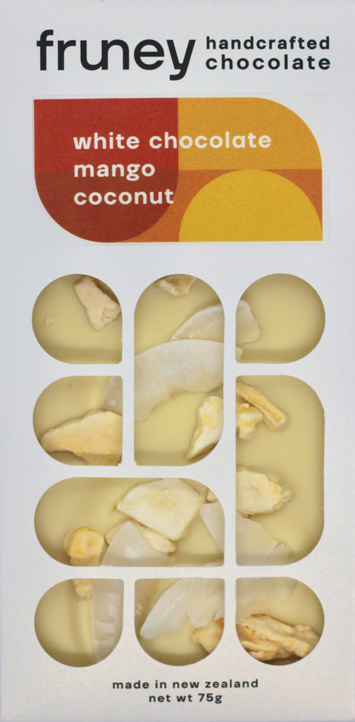 Fruney White Choc - Mango & Coconut
