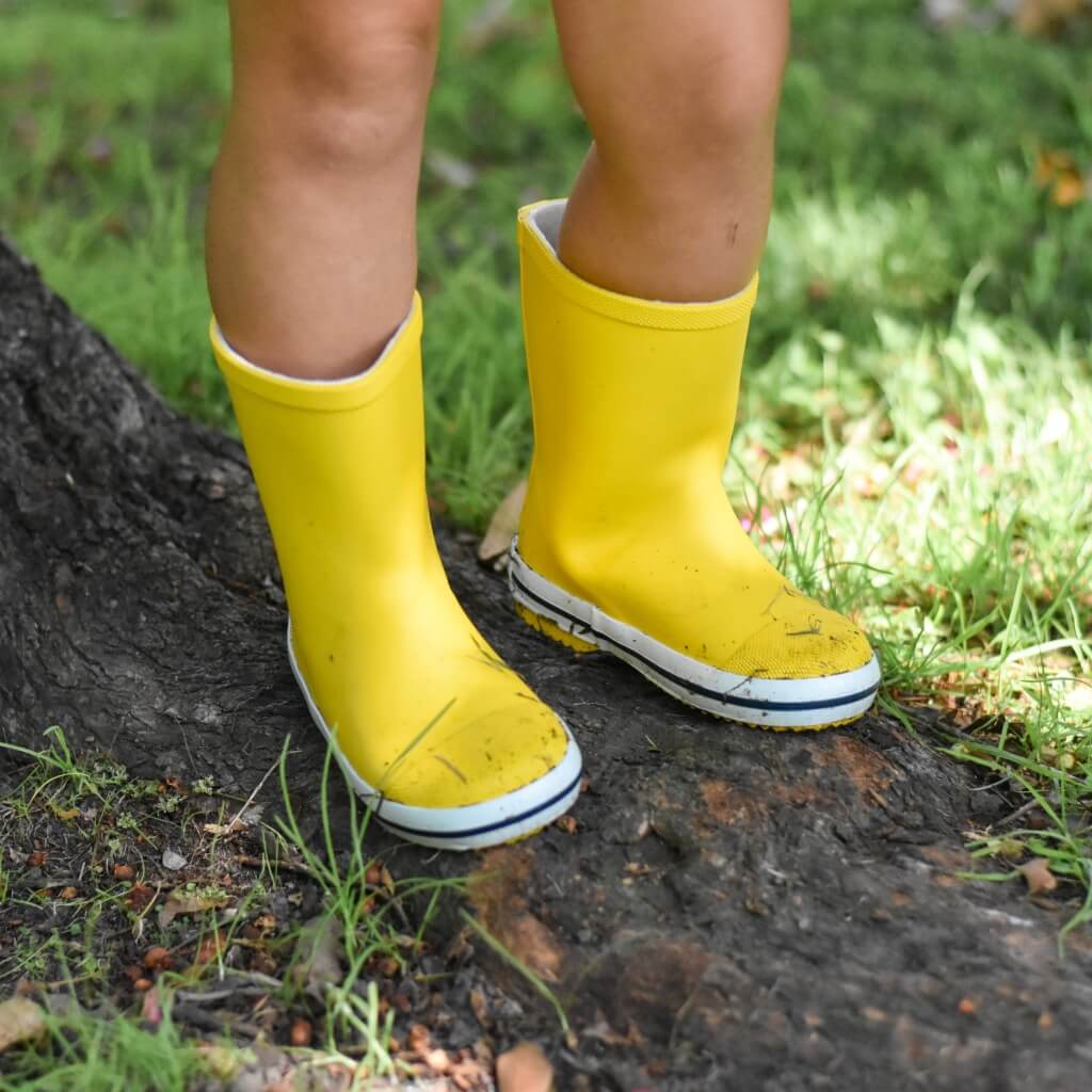 Yellow Kids Rubber Gumboots