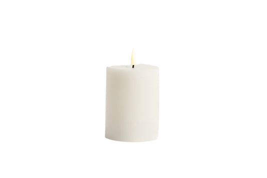 White LED Candle 10cm x 7.5cm