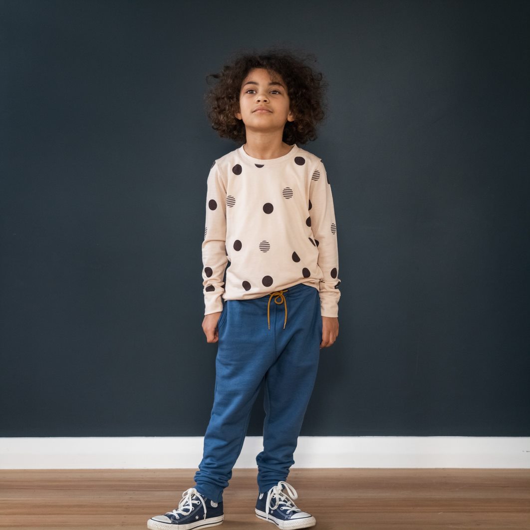 Long Sleeve Tee - Orbit Dusky Peach